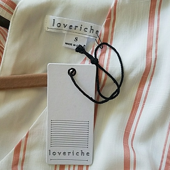 Coral striped tunic dress-brand new-multiple sizes - Picture 5 of 5